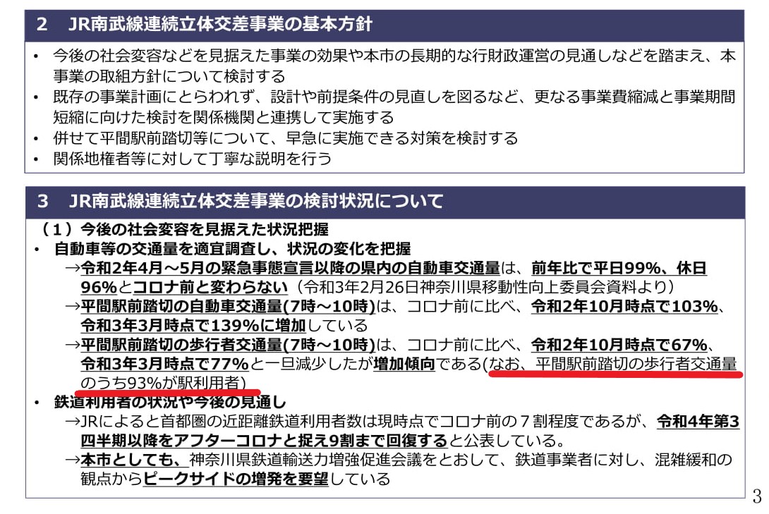 一般質問④　平間駅前、向河原駅前踏切について